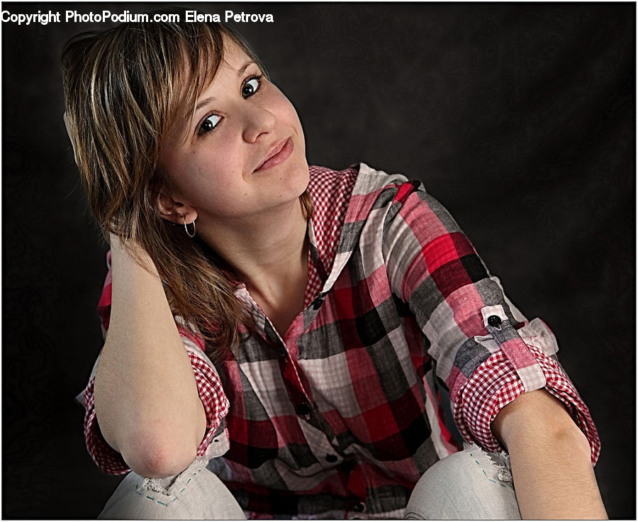 People, Person, Human, Plaid, Female, Girl, Woman