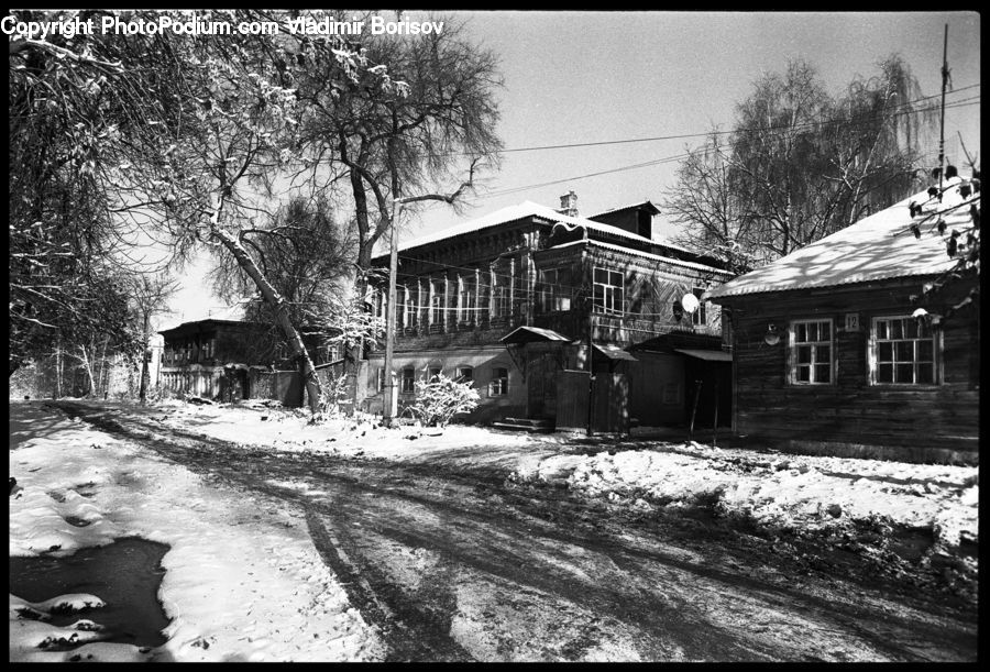Downtown, Neighborhood, Town, Crater, Building, Cottage, Housing