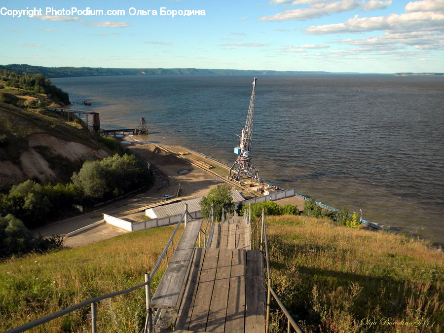 Coast, Outdoors, Sea, Water, Boardwalk, Deck, Path