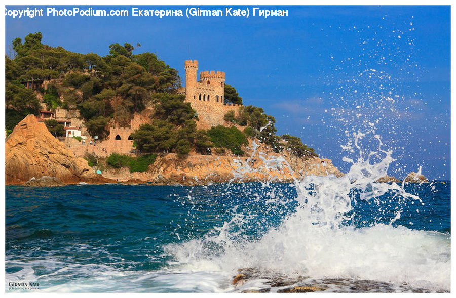 Coast, Outdoors, Sea, Water, Cliff, Beach, Sea Waves
