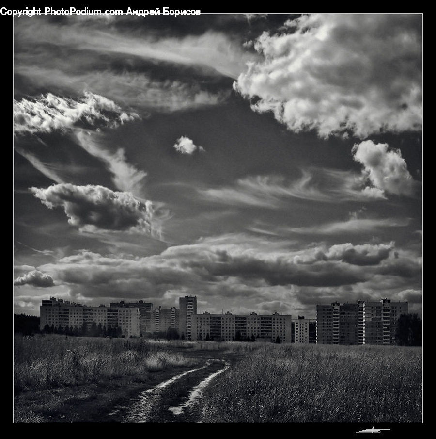 Cloud, Cumulus, Sky, Outdoors, Storm, Weather, City