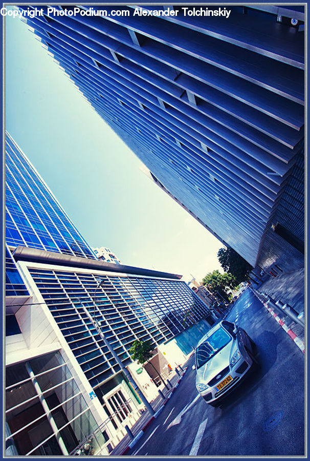 Solar Panels, Building, City, High Rise, Architecture, Downtown, Skyscraper