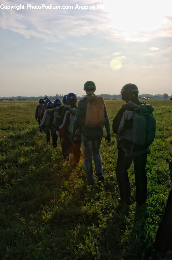 Human, People, Person, Field, Grass, Grassland, Land