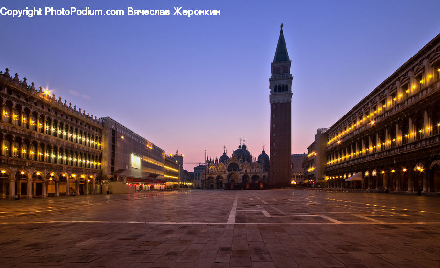 Architecture, Bell Tower, Clock Tower, Tower, Downtown, Plaza, Town Square