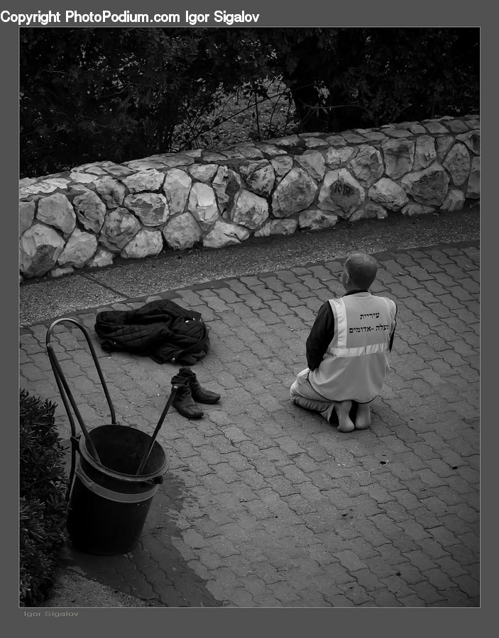 People, Person, Human, Bucket, Reading, Chair, Furniture