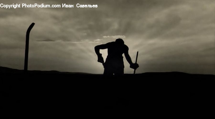 Silhouette, Tripod, Apparel, Clothing