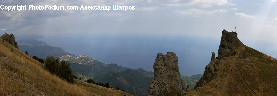 Crest, Mountain, Outdoors, Peak, Valley, Mountain Range, Rock