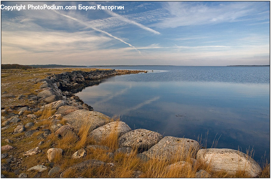 Countryside, Hay, Straw, Coast, Outdoors, Sea, Water