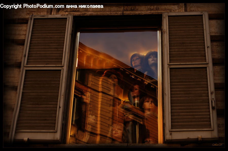 People, Person, Human, Curtain, Window, Window Shade, Shutter