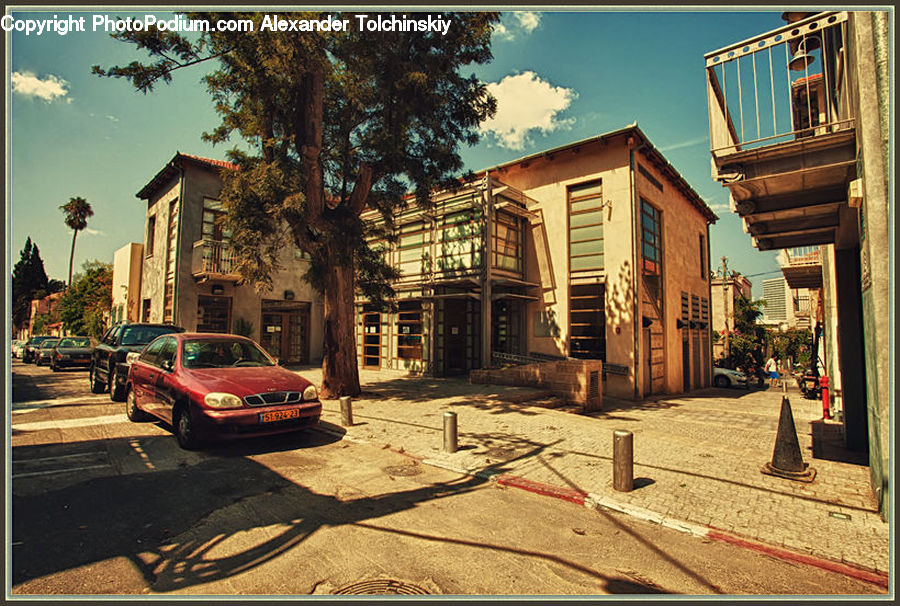Boardwalk, Path, Pavement, Sidewalk, Walkway, Automobile, Car