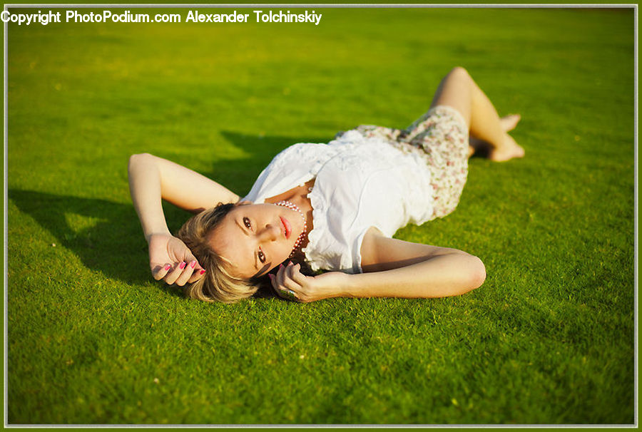 People, Person, Human, Field, Grass, Lawn, Female