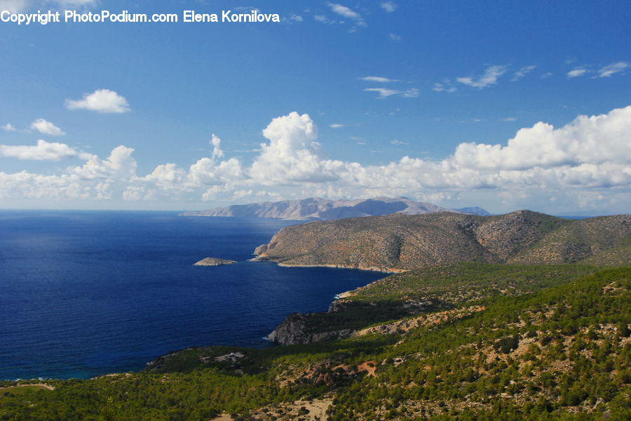 Promontory, Cliff, Outdoors, Azure Sky, Cloud, Sky, Cumulus