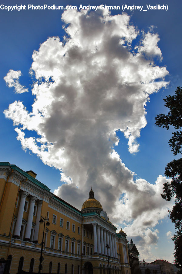 Azure Sky, Cloud, Outdoors, Sky, Building, Cumulus, Architecture