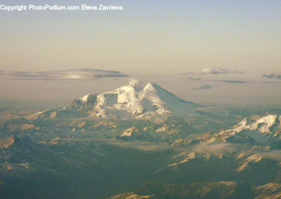 Arctic, Glacier, Ice, Mountain, Outdoors, Snow, Aerial View