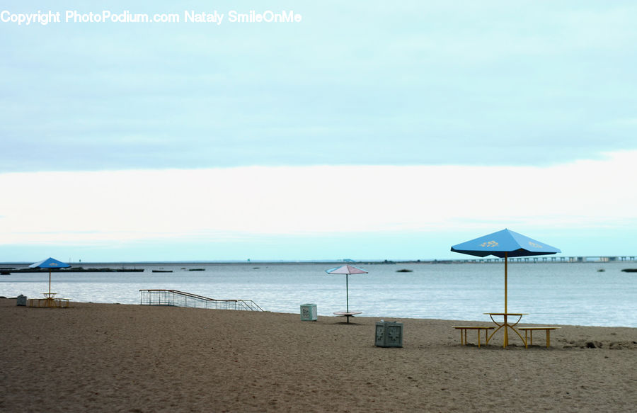 Beach, Coast, Outdoors, Sea, Water, Canopy, Dock