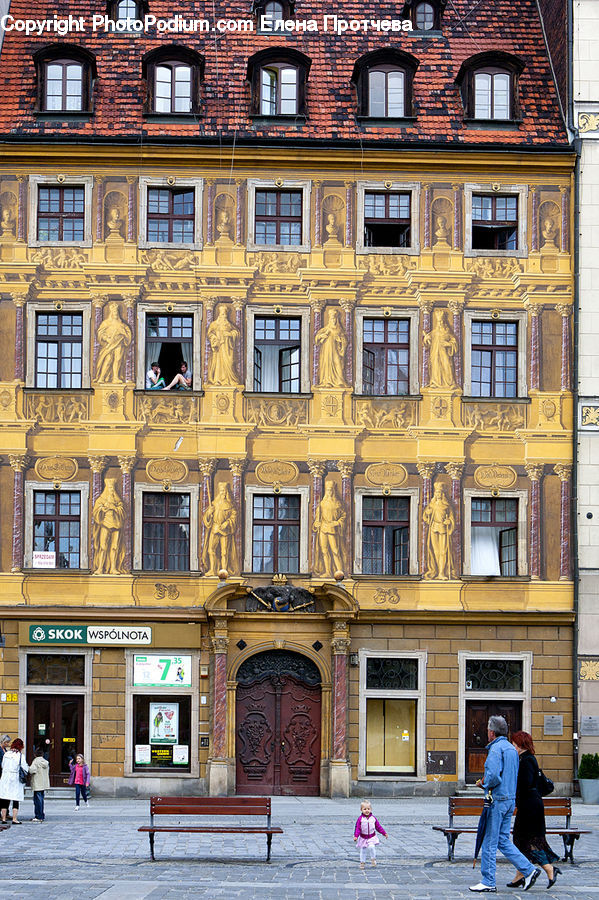 People, Person, Human, Building, Bench, Architecture, Downtown