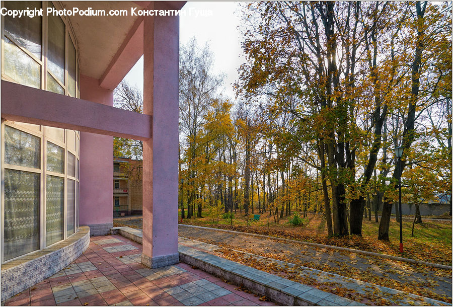 Deck, Housing, Porch, Building, Cobblestone, Pavement, Walkway
