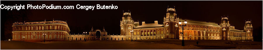 Architecture, Downtown, Plaza, Town Square, City, Castle, Mansion