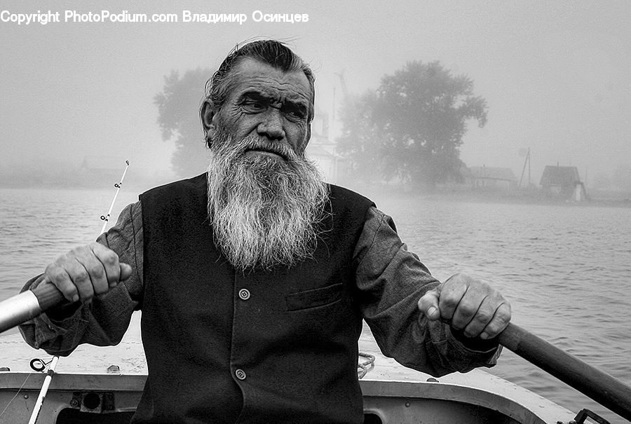 Human, People, Person, Fishing, Beard, Hair, Portrait