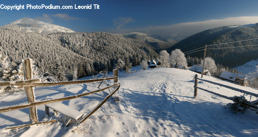 Ice, Outdoors, Snow, Bench, Arctic, Glacier, Mountain