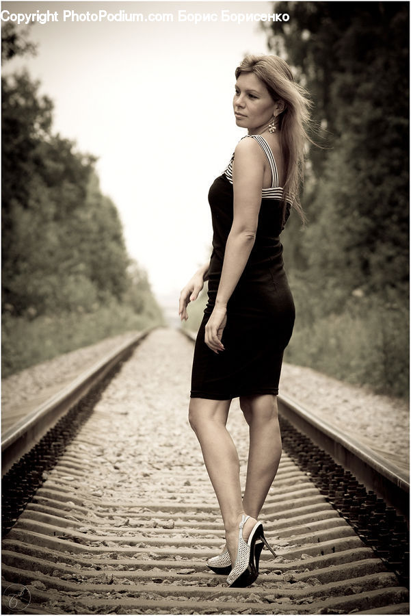 People, Person, Human, Blonde, Female, Woman, Rail