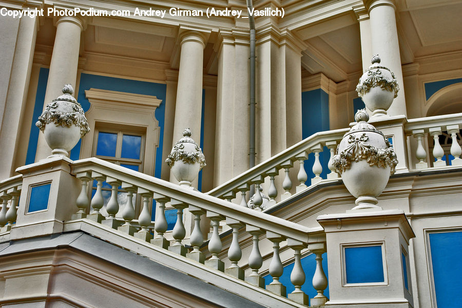 Column, Pillar, Balcony, Banister, Handrail, Art, Sculpture