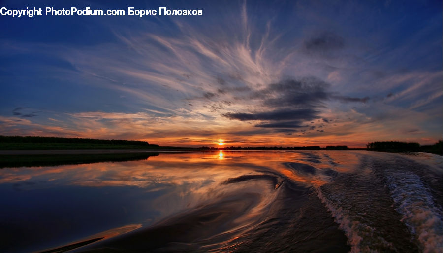 Dawn, Dusk, Sky, Sunrise, Sunset, Red Sky, Azure Sky