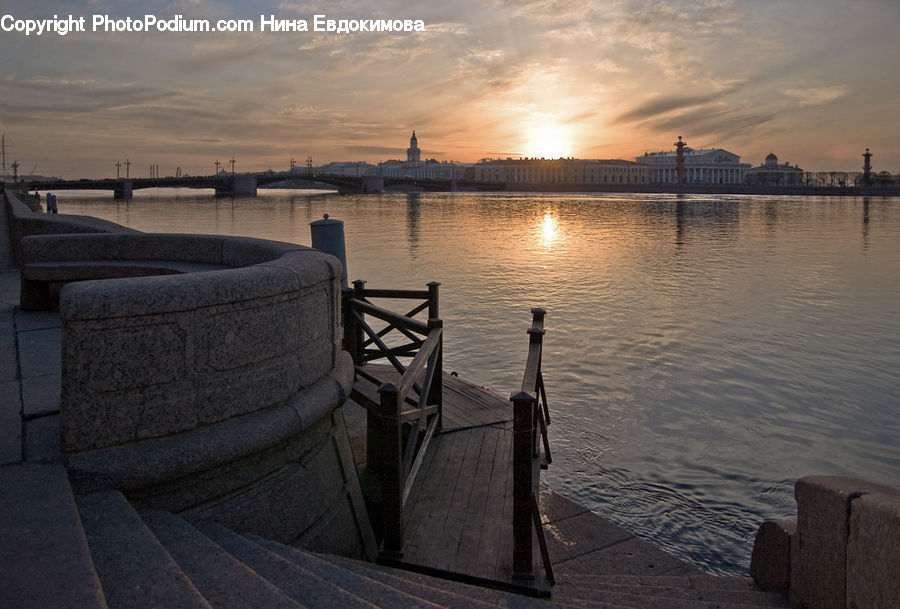 Bench, Dock, Landing, Pier, Boat, Dinghy, Coast