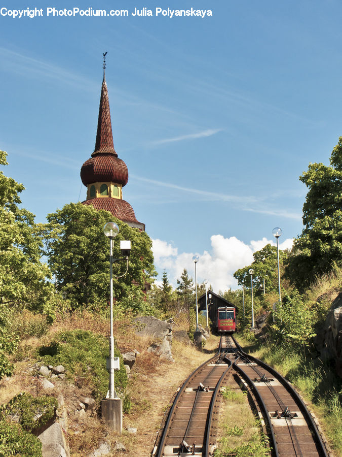 Architecture, Bell Tower, Clock Tower, Tower, Rail, Train Track, Spire