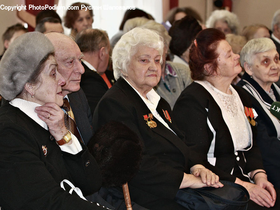 People, Person, Human, Senior Citizen, Hug, Kiss, Hair