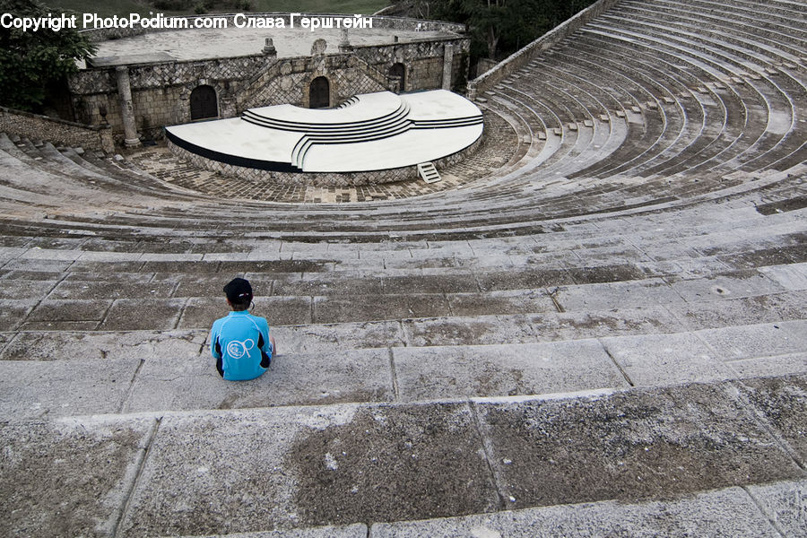 Amphitheater, Amphitheatre, Architecture, Arena, Leisure Activities, Dirt Road, Gravel