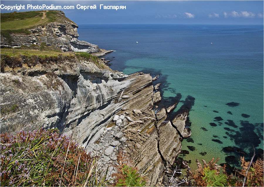 Cliff, Outdoors, Coast, Sea, Water, Promontory, Coral Reef