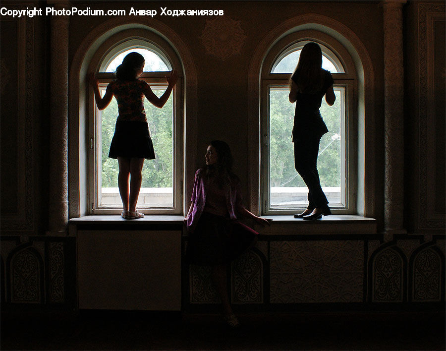 Silhouette, Arabesque Pattern, Art, Modern Art, Light, Furniture, Crypt