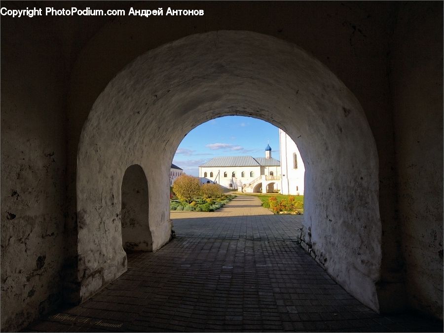 Arch, Alley, Alleyway, Road, Street, Town, Corridor