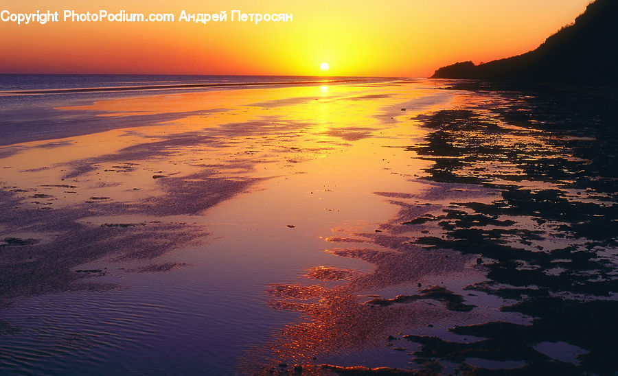 Dawn, Dusk, Sky, Sunrise, Sunset, Red Sky, Horizon
