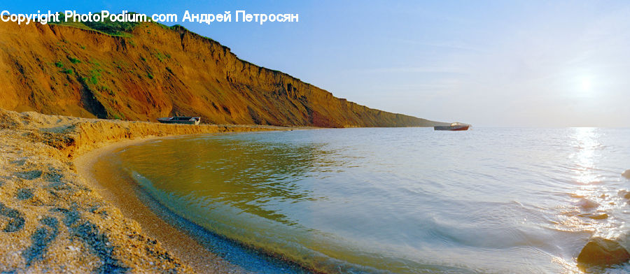 Beach, Coast, Outdoors, Sea, Water, Promontory, Cliff