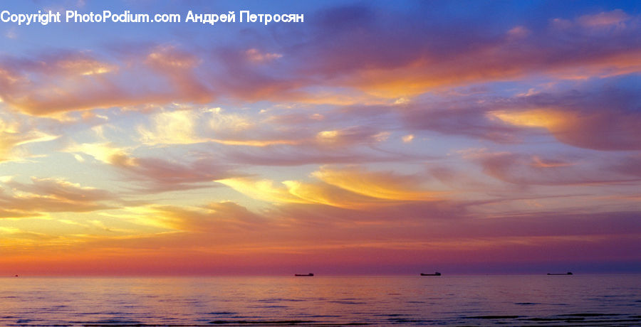 Dusk, Outdoors, Sky, Sunlight, Sunrise, Sunset, Ocean