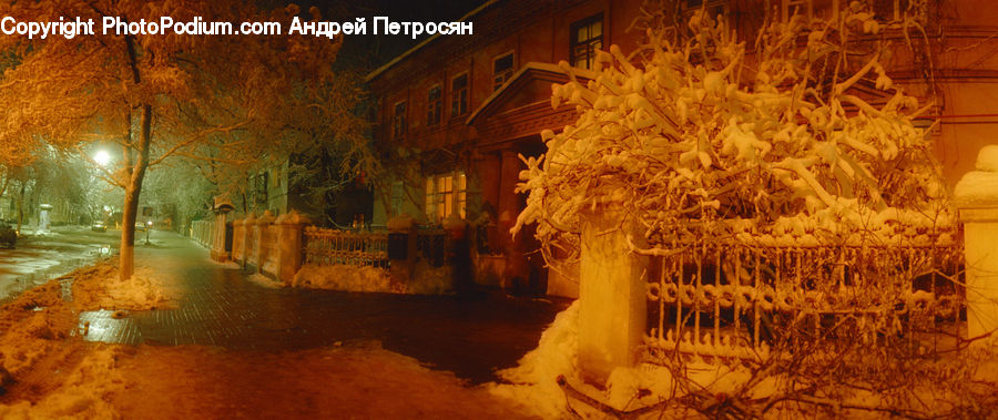 Night, Outdoors, Tomb, Architecture, Housing, Monastery, Fire