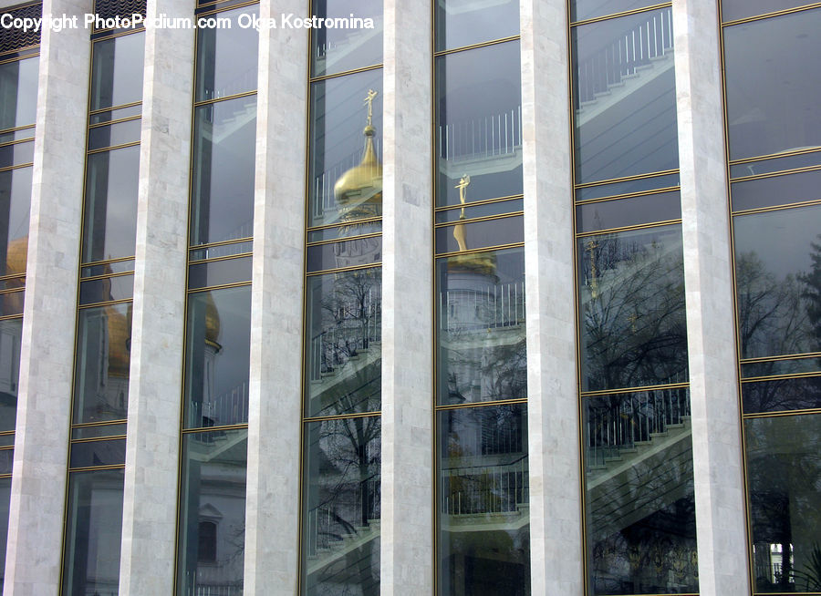 Window, Building, Housing, Shutter, Window Shade, Railing, Office Building