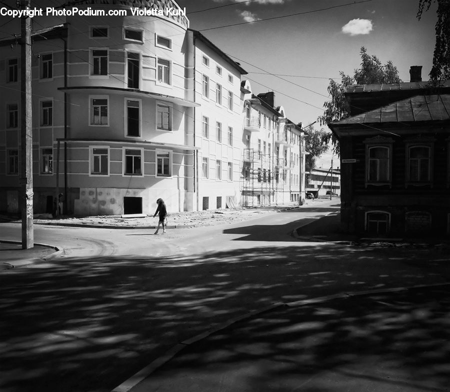 Intersection, Road, Alley, Alleyway, Street, Town, City