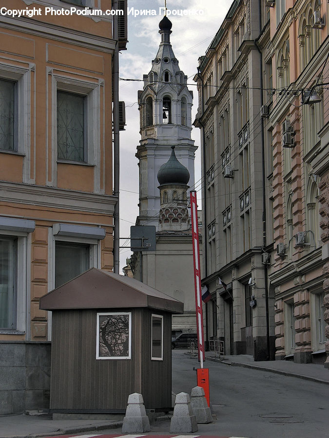 Alley, Alleyway, Road, Street, Town, Architecture, Bell Tower