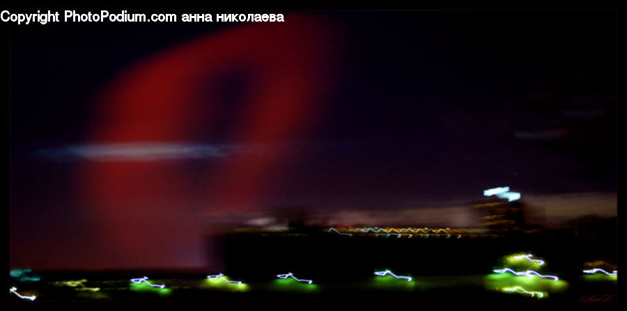 Stage, Aurora, Light, Night, Outdoors, City, Downtown