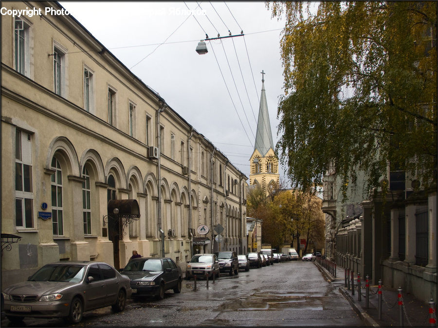 Road, Street, Town, Parking, Parking Lot, Automobile, Car