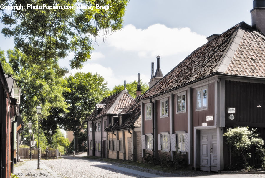 Building, Cottage, Housing, Villa, Downtown, Town, Alley