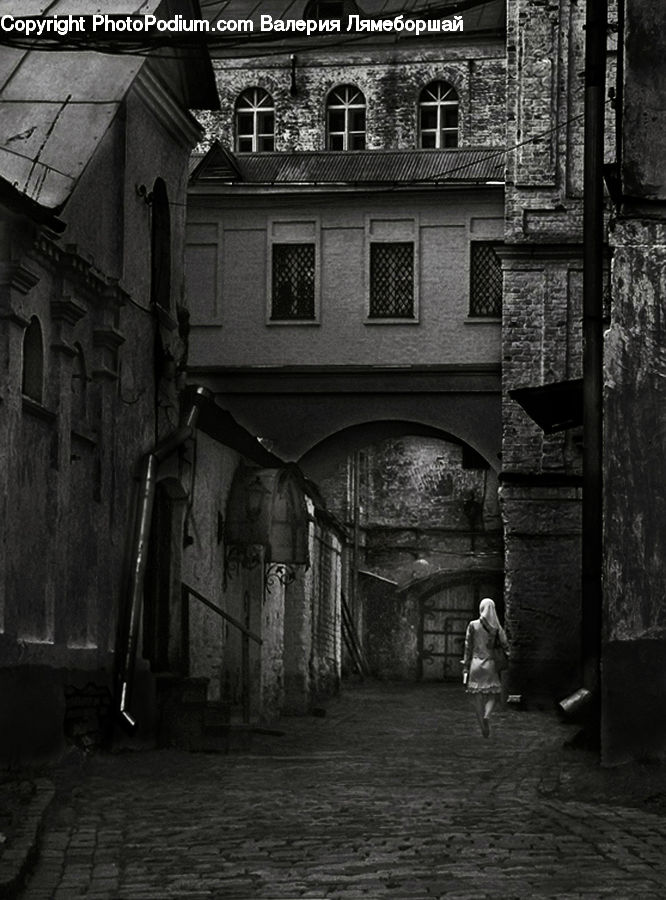 Alley, Alleyway, Road, Street, Town, Building, Housing