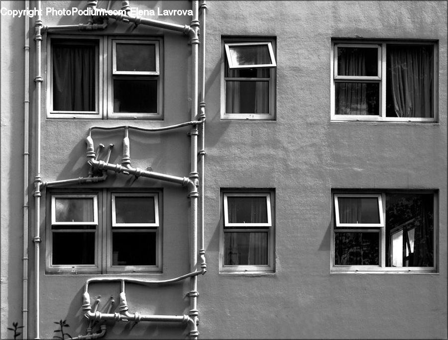 Window, Downtown, Neighborhood, Town, Apartment Building, Building, High Rise