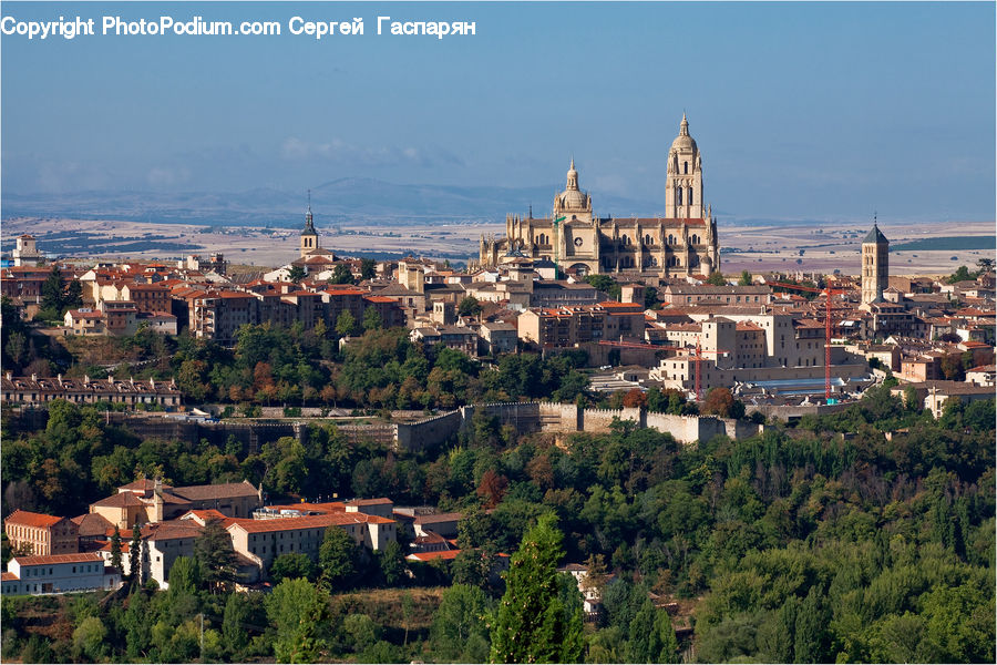 City, Downtown, Architecture, Housing, Monastery, Building, Town