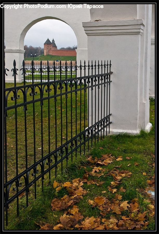 Arch, Fence, Gate, Railing, Architecture, Housing, Monastery