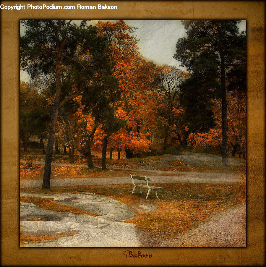 Dirt Road, Gravel, Road, Art, Modern Art