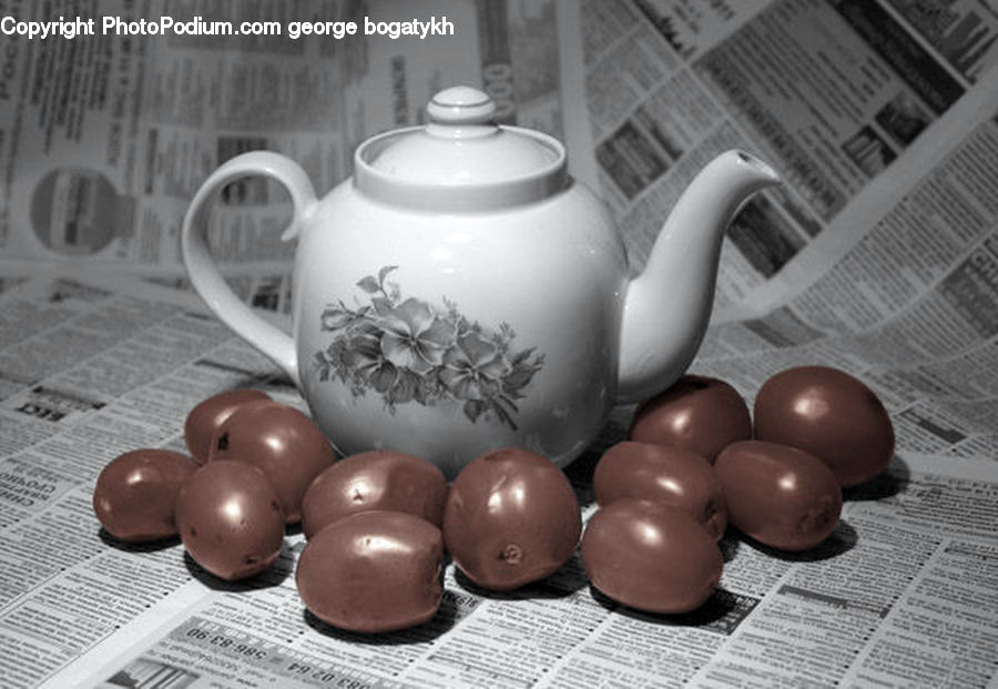 Pot, Pottery, Teapot, Ball, Sphere, Donut, Food
